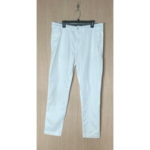 Express White Chinos Slim Fit Casual Pants Menswear Trousers Size 36x32